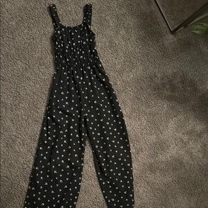 Black Floral Jumpsuit